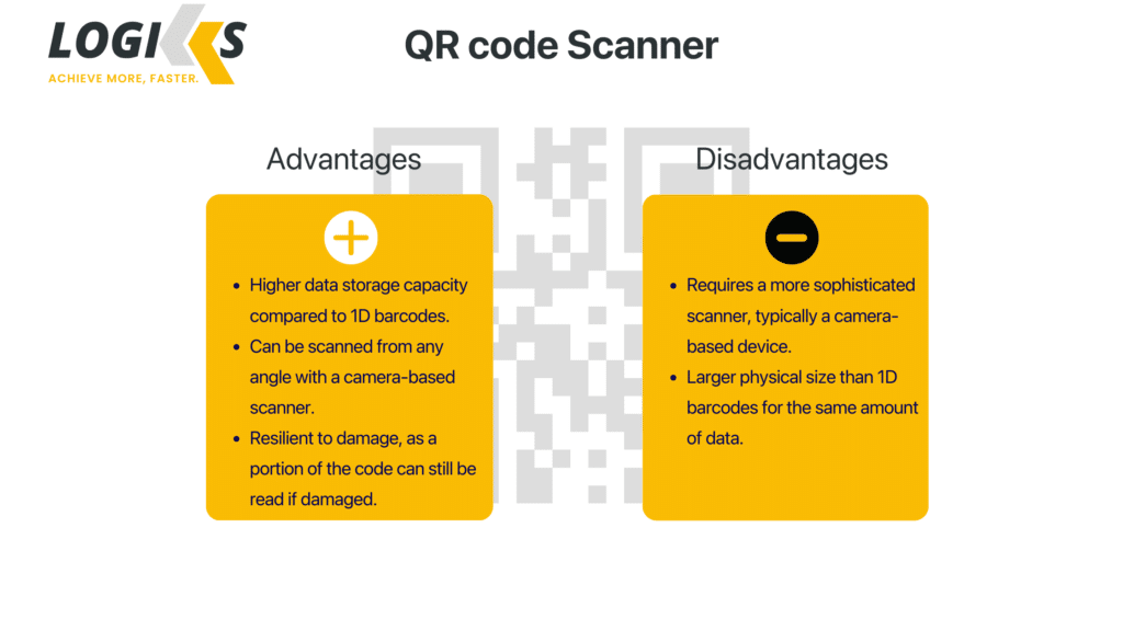 QR code scanner advantages and disadvantages